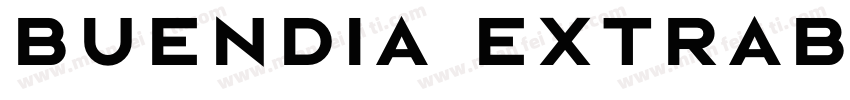 Buendia ExtraBold字体转换